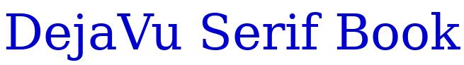 DejaVu Serif Book шрифт